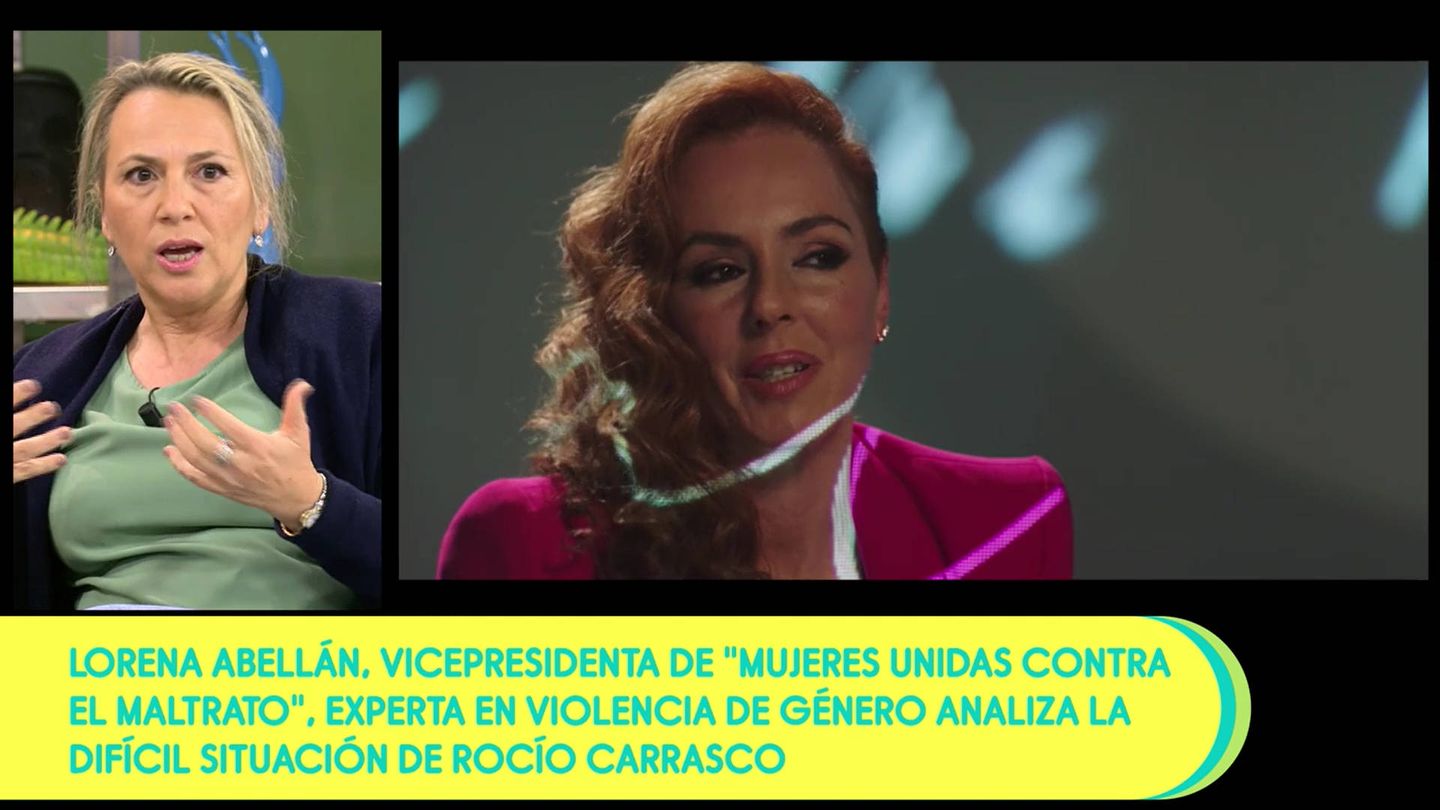 Lorena Abellán, en 'Sálvame'. (Telecinco)