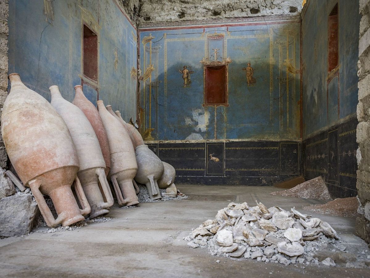 Foto: Excavaciones en el Parque Arqueológico de Pompeya. (EFE)