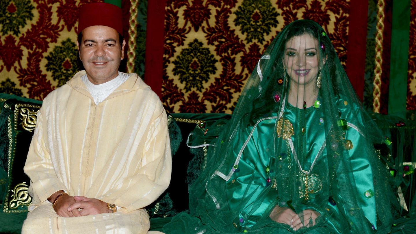 La boda de Mulay Rachid y Lalla Oum. (EFE)