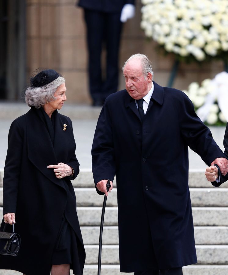 Foto: Don Juan Carlos y doña Sofía en el funeral del gran duque Jean de Luxemburgo. (Reuters)