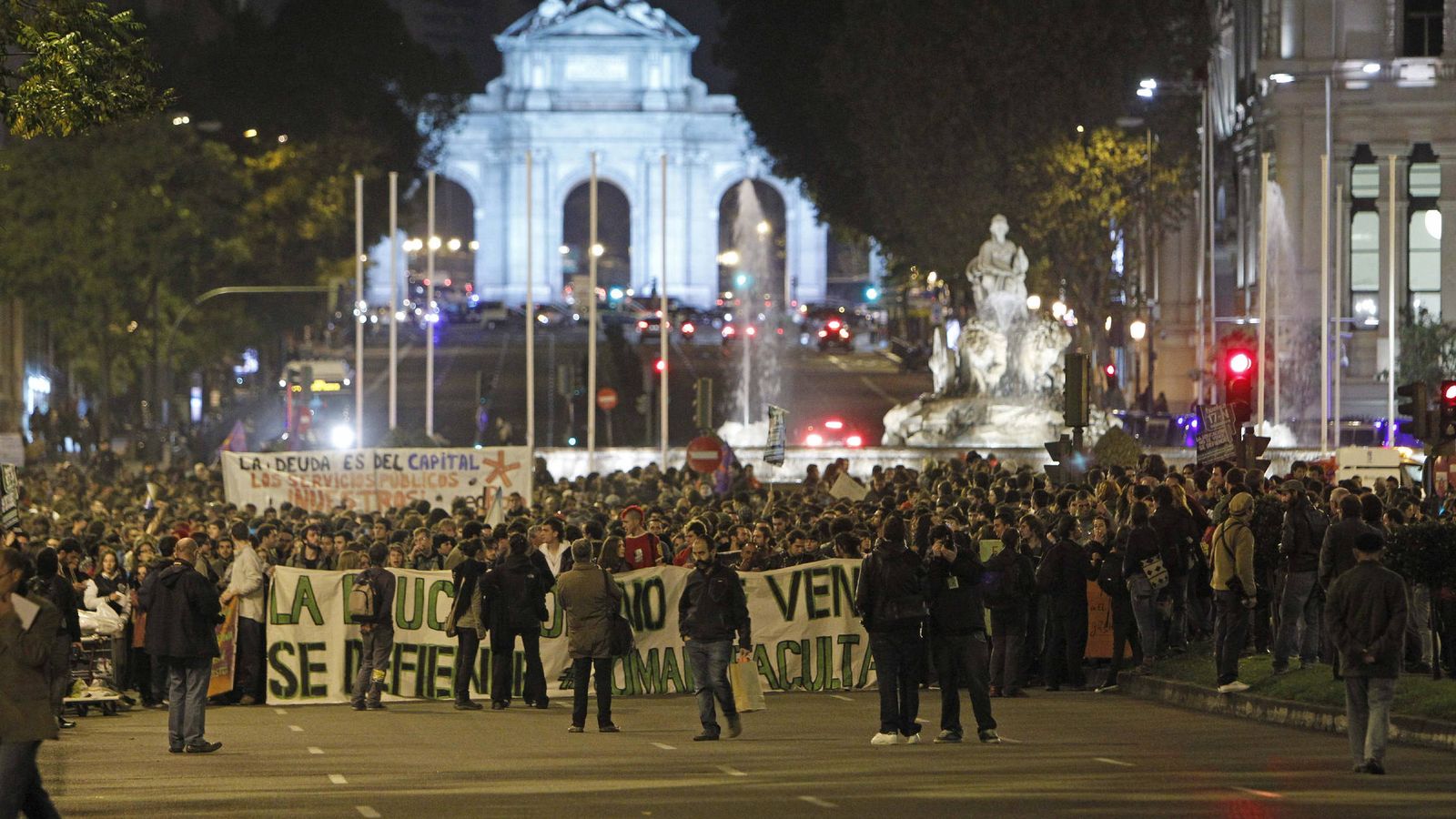 Foto: Imagen de archivo de una manifestación de estudiantes universitarios en Madrid (EFE)