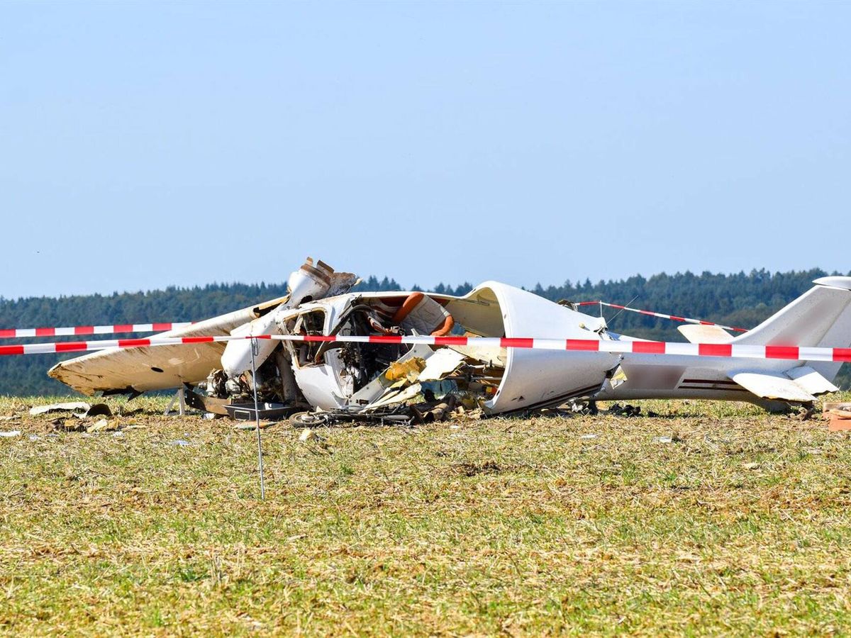 Foto: Accidente de la avioneta en Alemania. (Fabian Koss/Europa Press)
