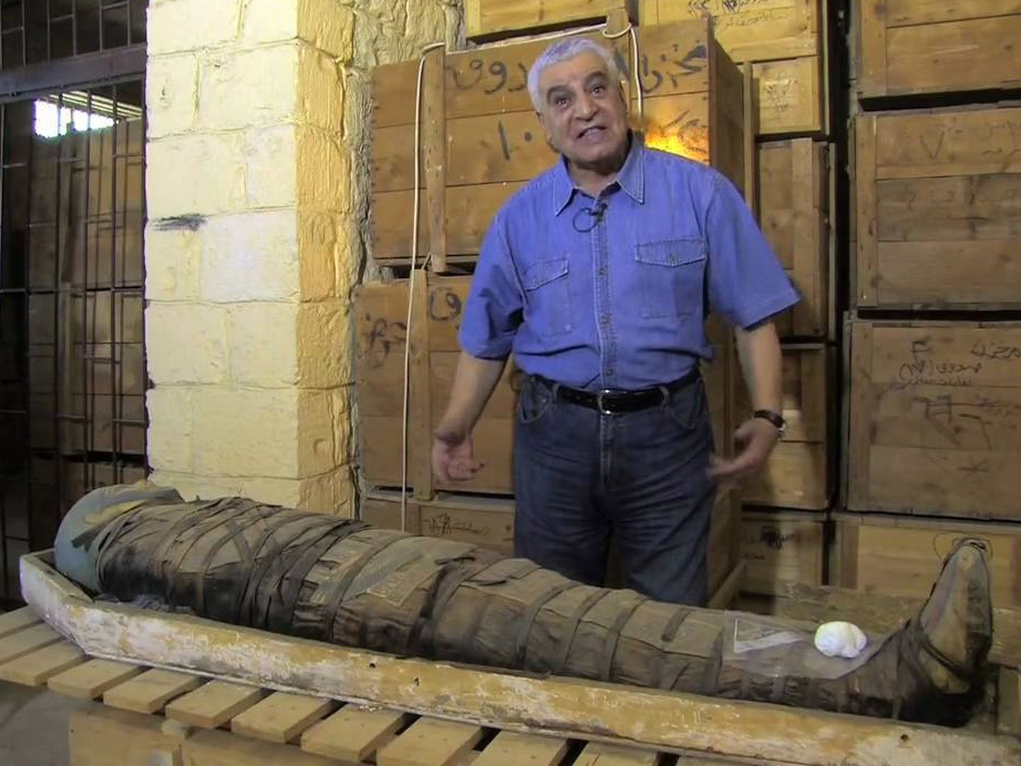 El egiptólogo Zahi Hawass ha sido el encargado de llevar a cabo el descubrimiento.