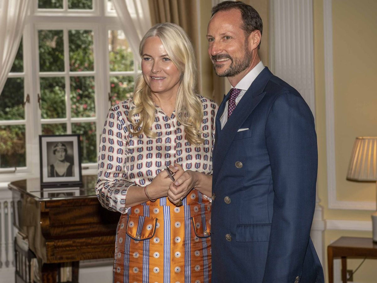Foto: Haakon y Mette-Marit, en su visita a Londres. (Getty)