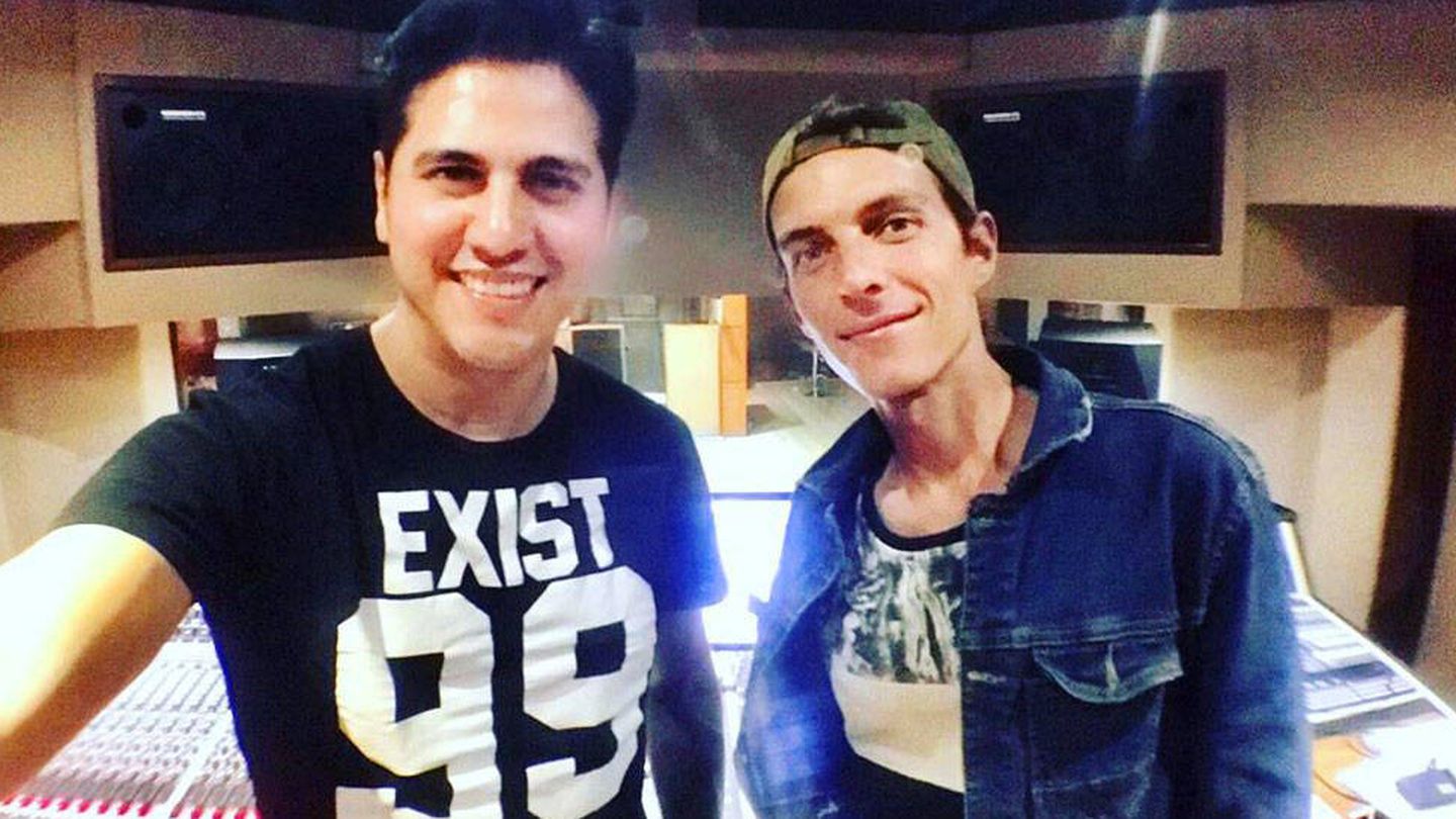 Adrián Reyes, productor musical, y Camilo Blanes. (Instagram)