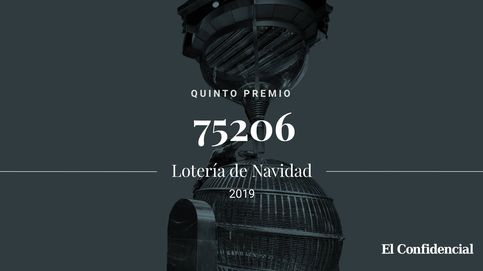 Primer quinto premio de la lotería de Navidad: el 75206 deja 6.000 euros al décimo