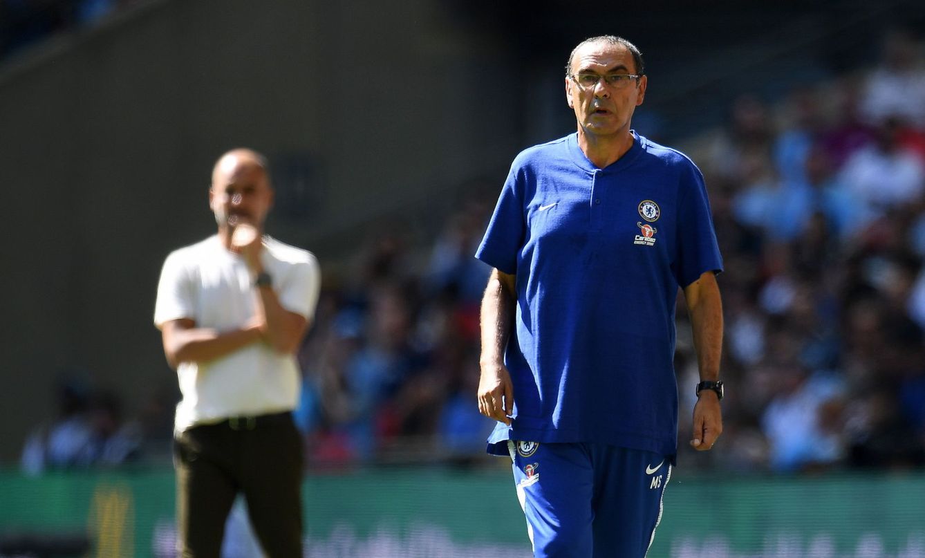 El nuevo Chelsea de Sarri perdió este domingo la Supercopa inglesa ante el City. (EFE)