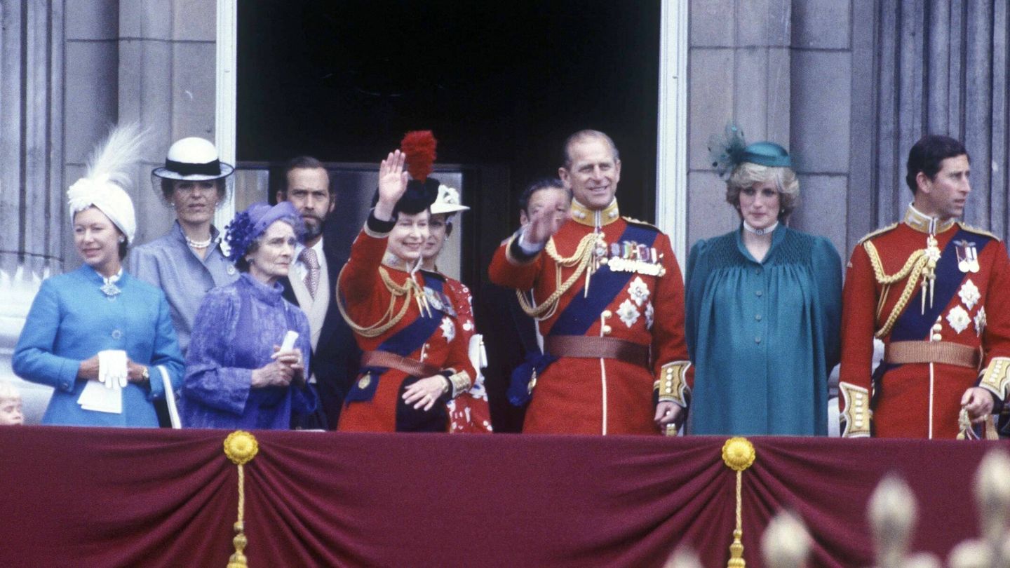 Lady Di, en 1982 en el balcón de Buckingham. (Cordon Press)