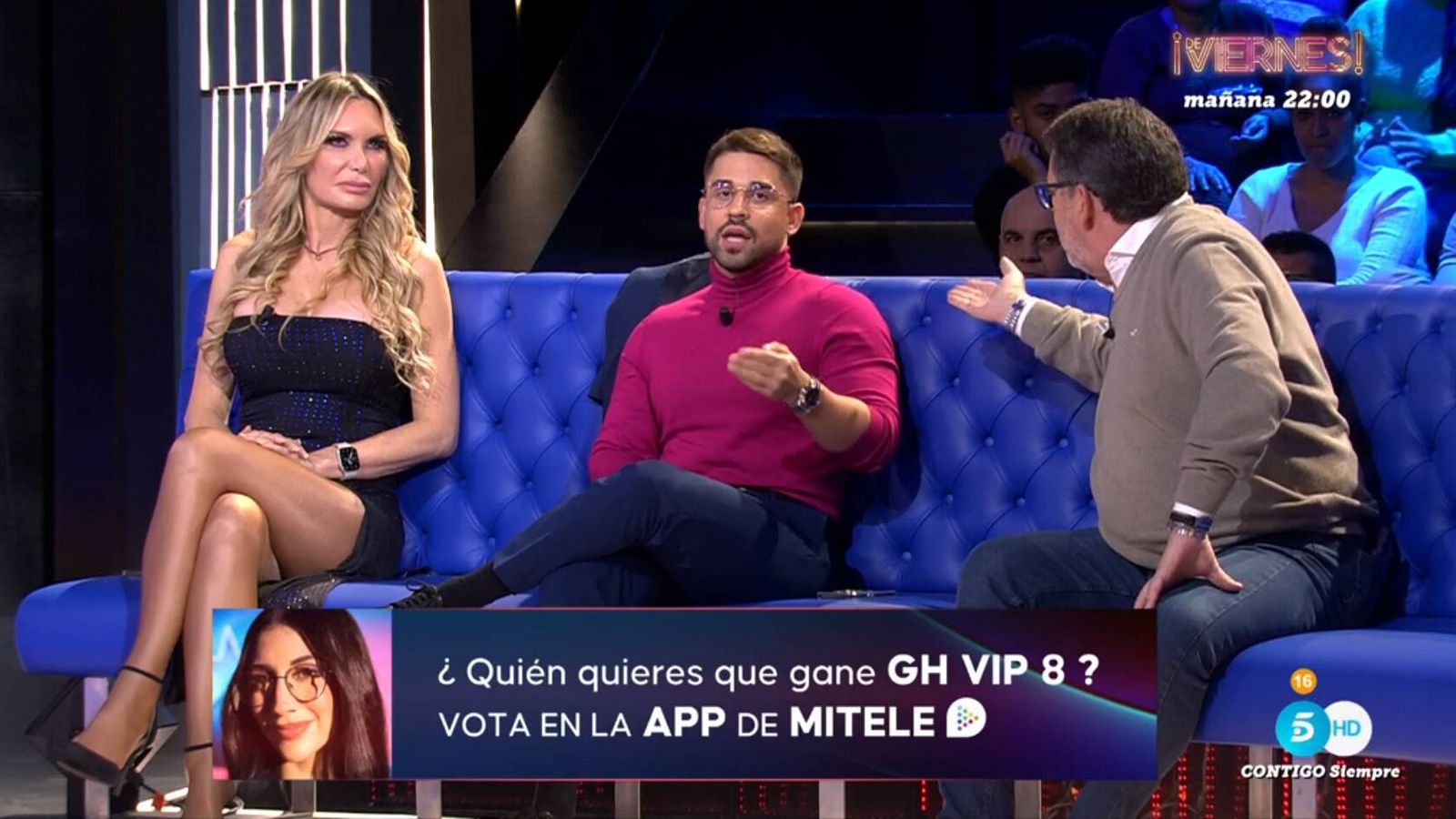 Miguel Frigenti y Sele, padre de Luitingo, en 'GH VIP 8'. (Mediaset)