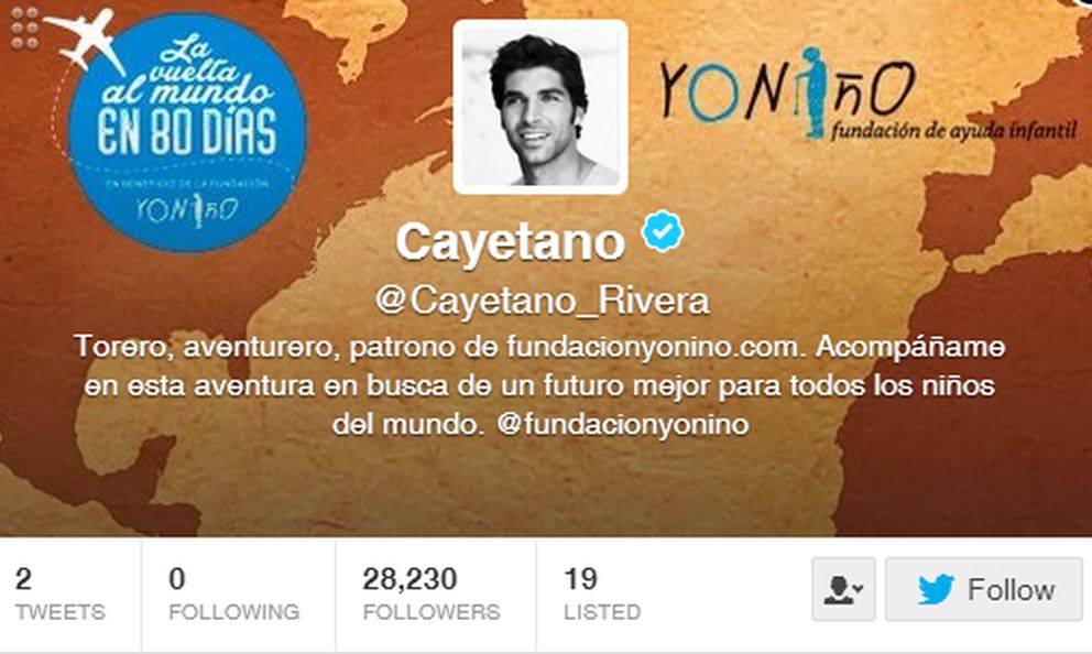 Perfil Twitter Cayetano Rivera