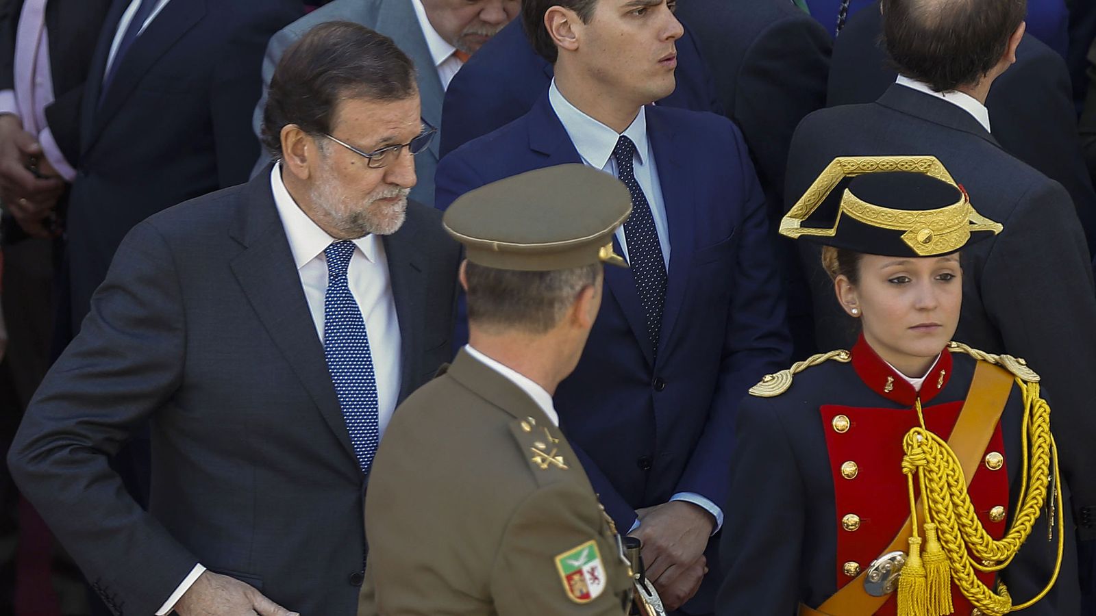 Foto: Albert Rivera y Mariano Rajoy, durante la celebración del día de la Comunidad de Madrid. (EFE)
