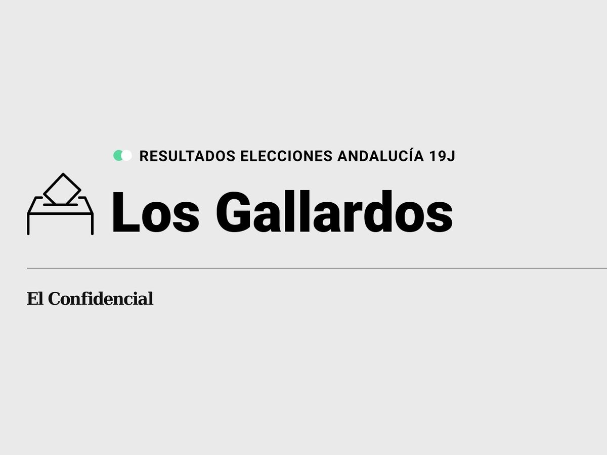 Foto: Resultados en Los Gallardos, Almería, de las elecciones de Andalucía 2022 este 19-J (C.C./Diseño EC)