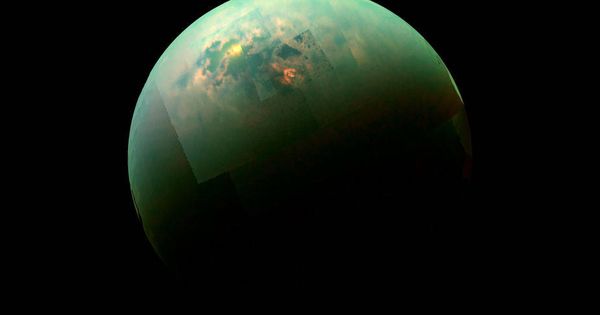 Foto: Imagen de Titán tomada por Cassini. (FOTO: NASA)