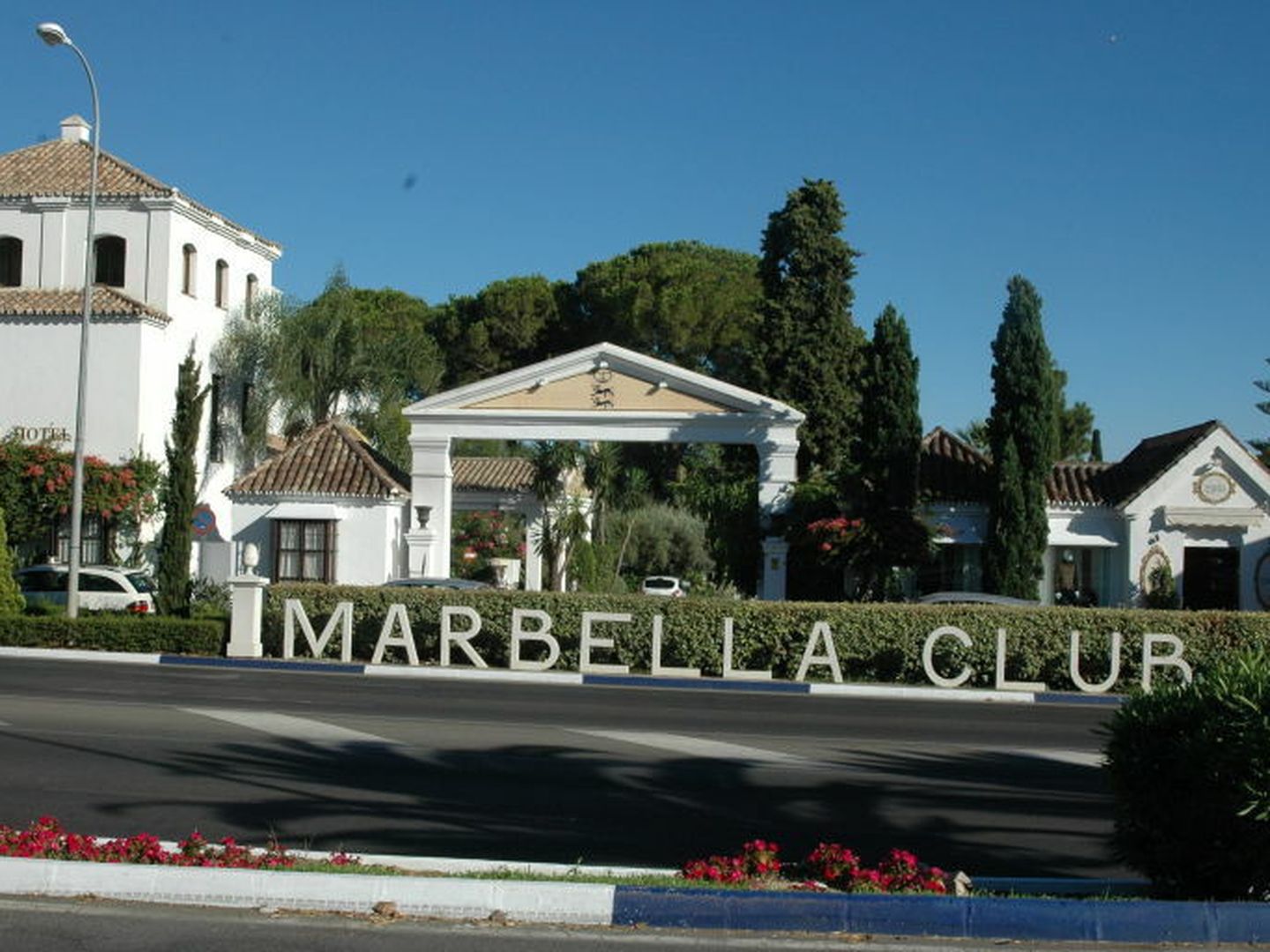 Vista de la fachada de Marbella Club.
