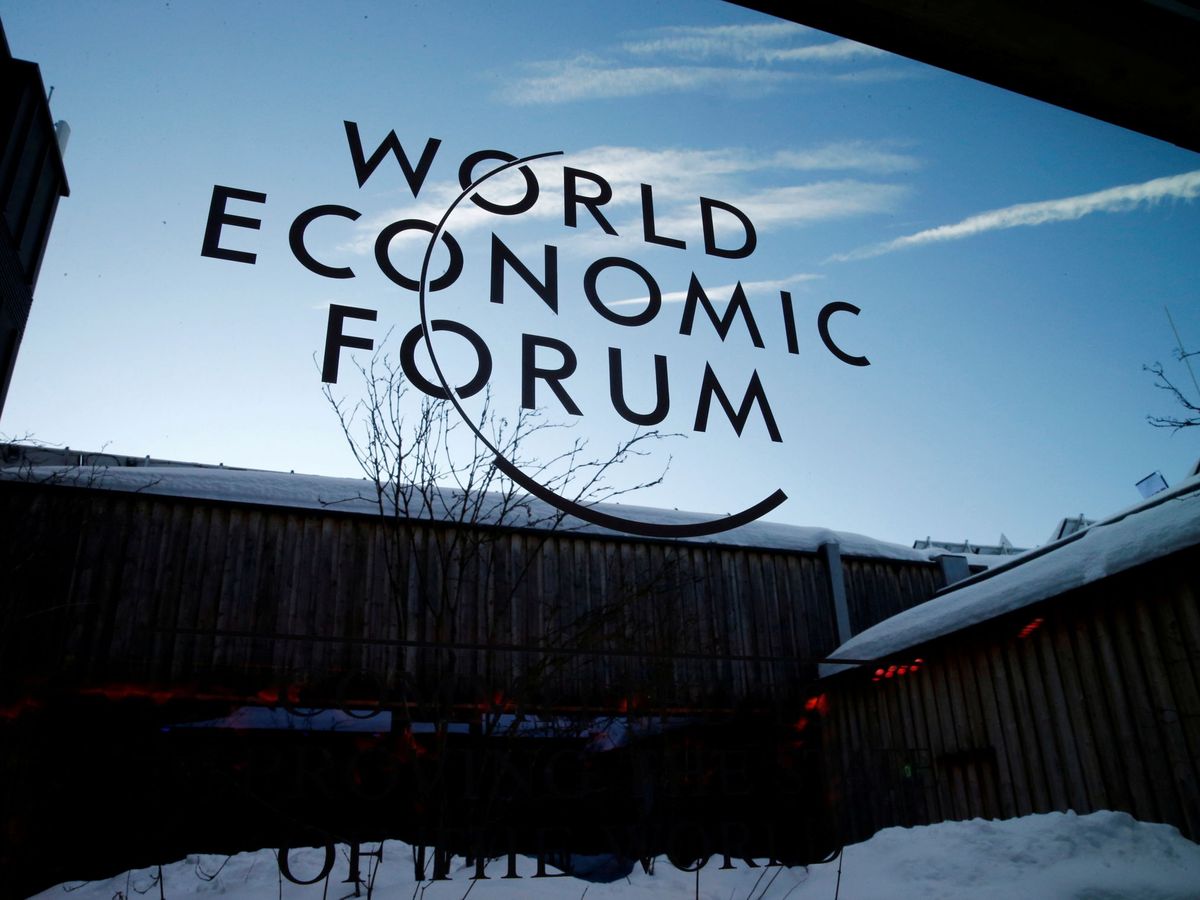 Foto: El logo del WEF. (Reuters)