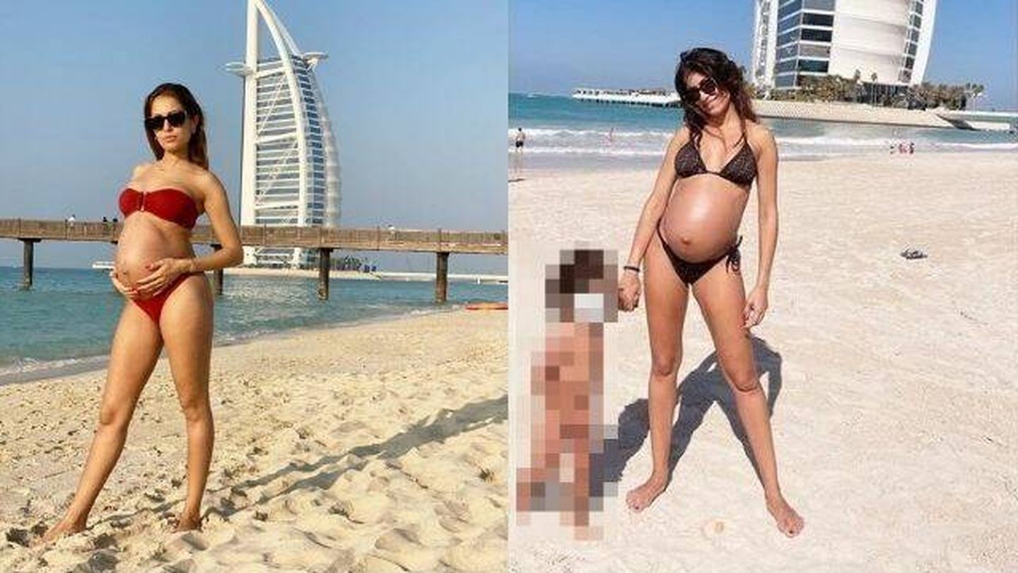 Hiba Abouk recuerda su primer embarazo. (Instagram/@hiba_abouk_)