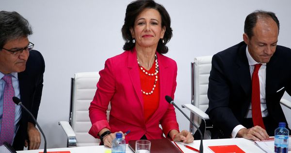 Foto: Ana Botín en la presentación de la compra del Popular por el Santander. (Reuters)