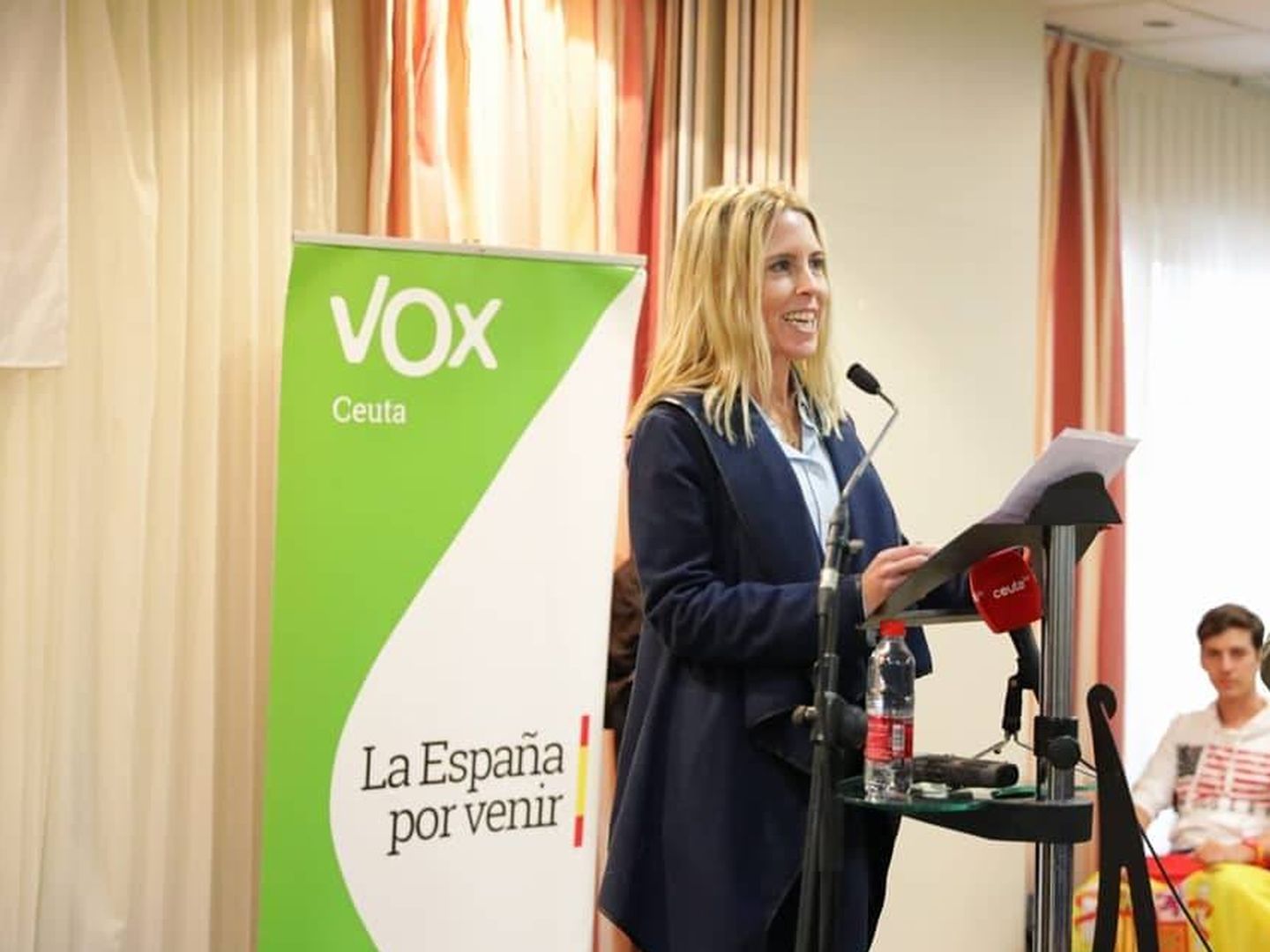 Teresa López, en un acto de Vox en Ceuta (Vox).