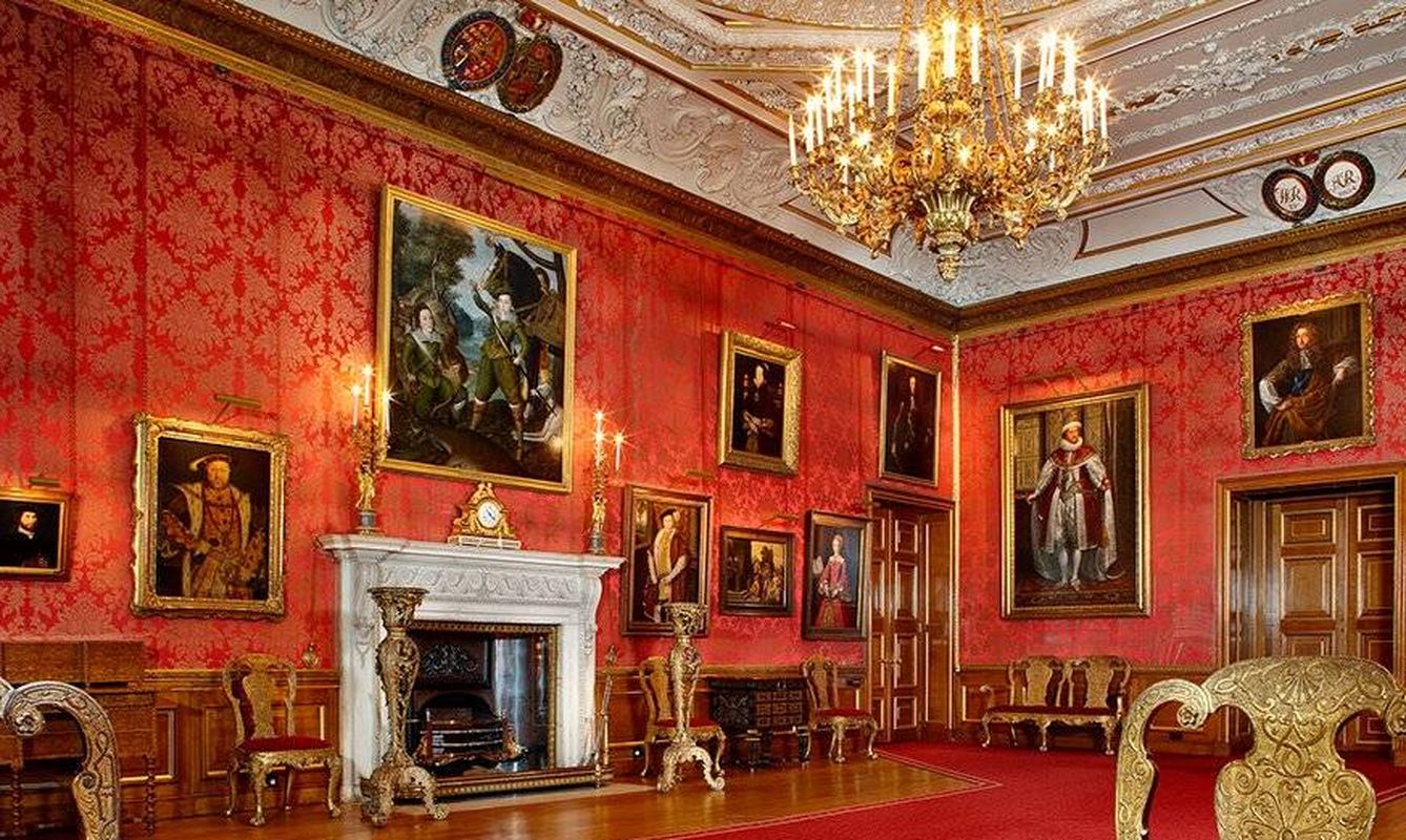 En el castillo de Windsor verás salones y salones de ensueño. 
