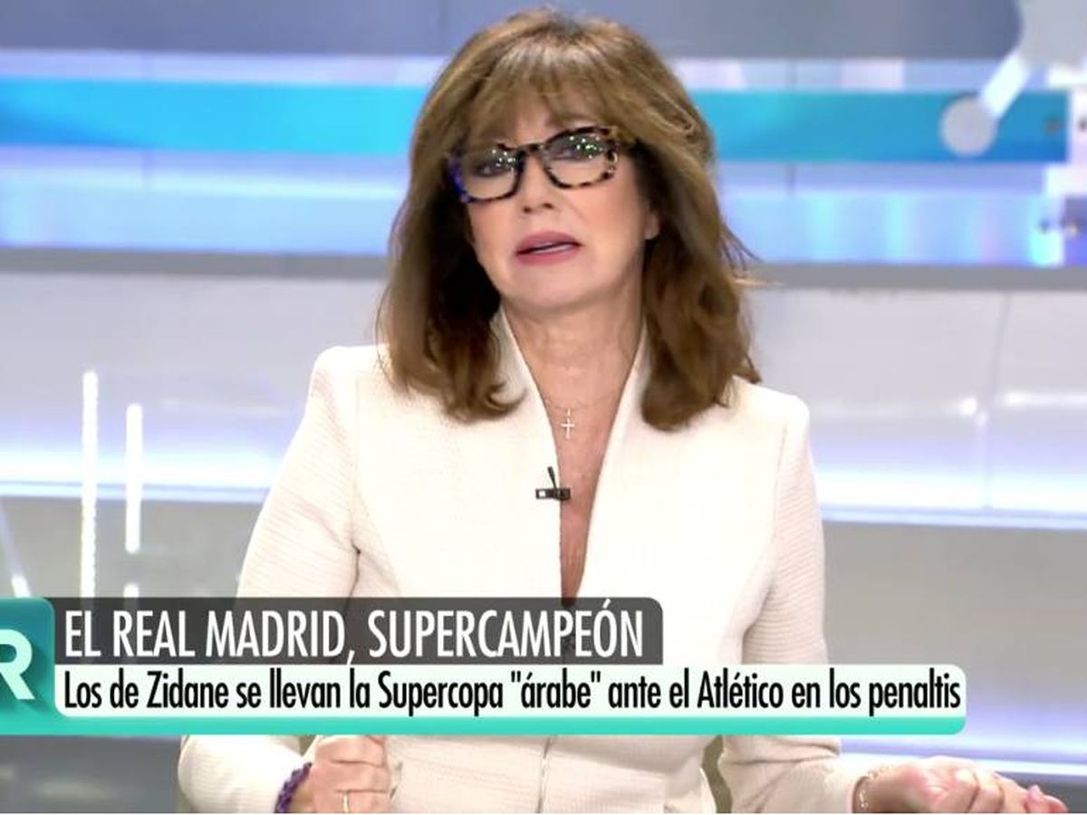 Foto: La presentadora Ana Rosa Quintana. (Captura de Mediaset)