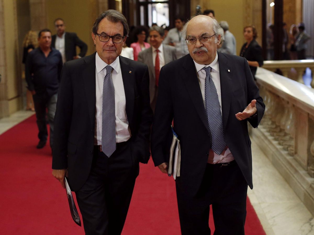 Foto: Imagen de archivo del 'expresident' Artur Mas y el 'exconseller' de Economía Andreu Mas-Colell. (EFE)