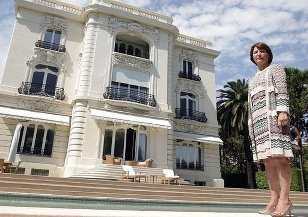 Foto: Marina Picasso, junto a 'La Californie', en una imagen de archivo (Getty)