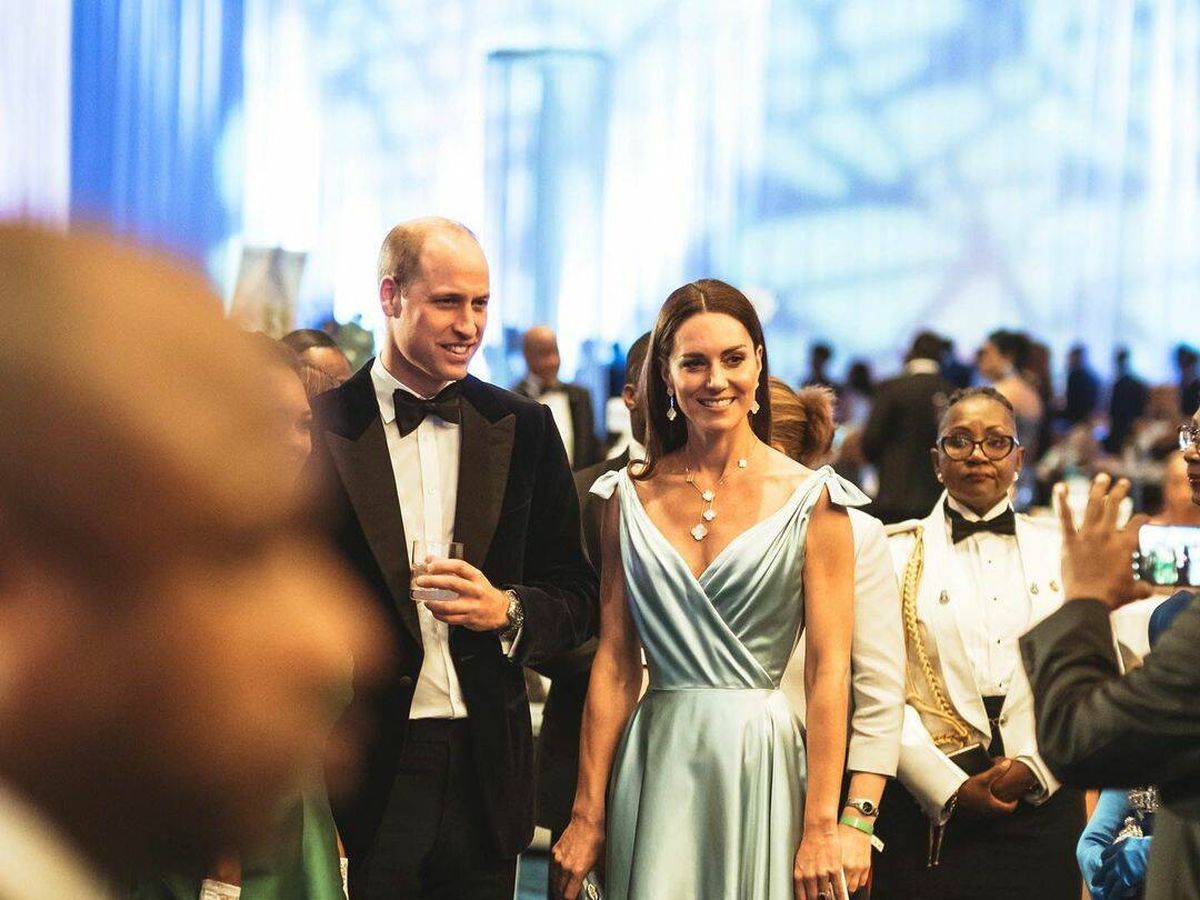 Foto: Kate Middleton y el príncipe Guillermo, en Bahamas. (IG)