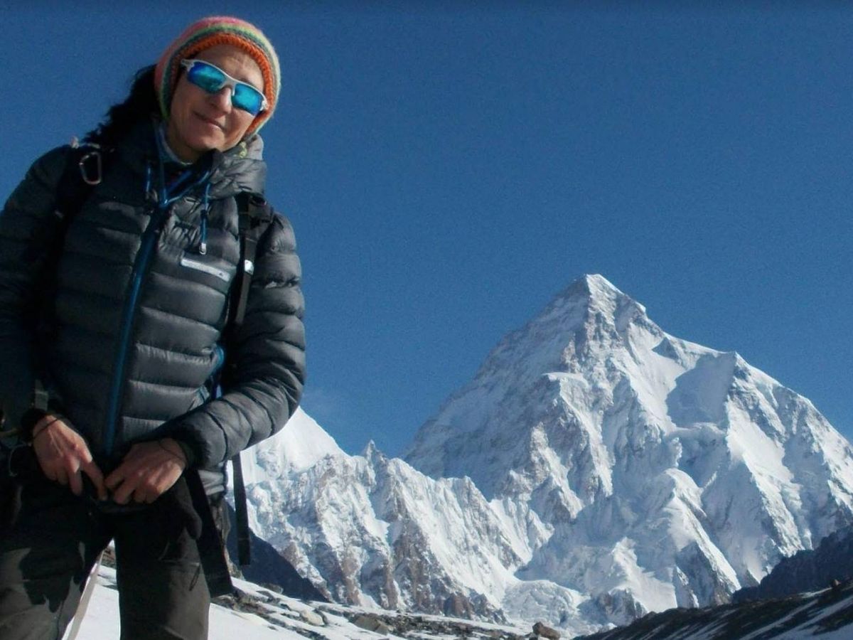 Foto: La alpinista Lina Quesada en el K2