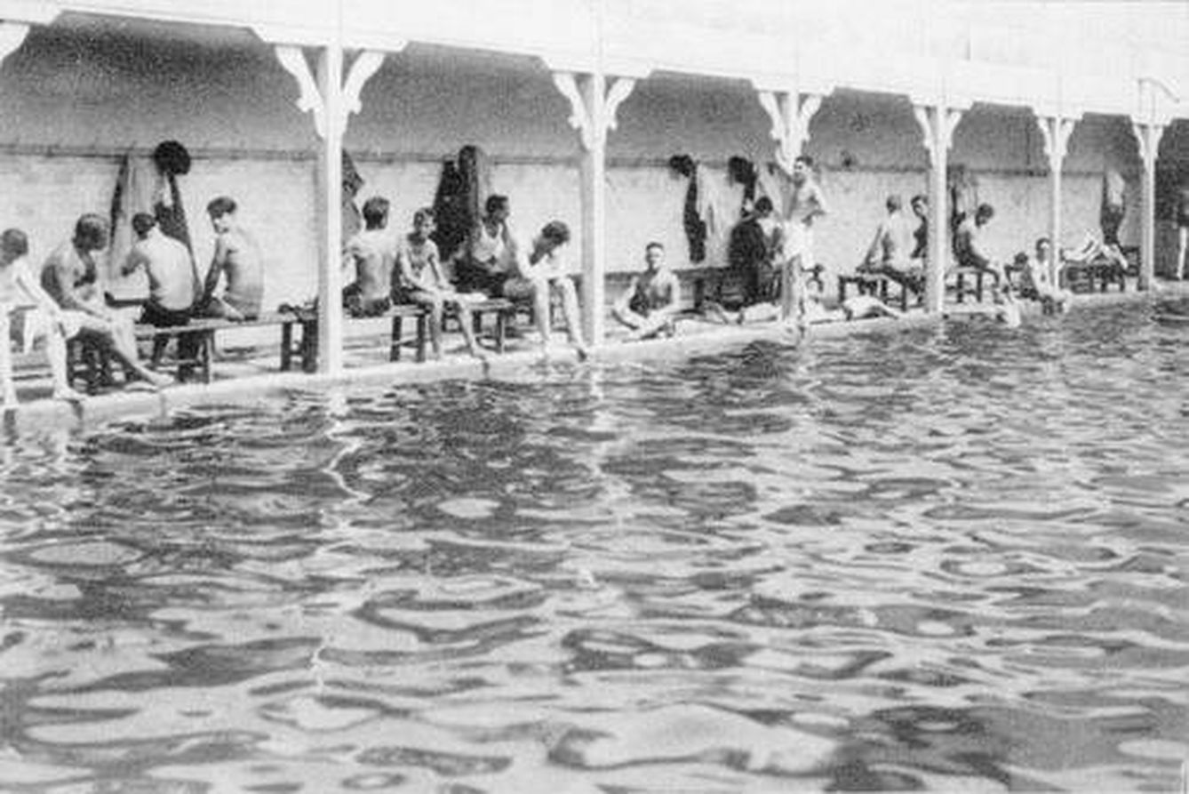 Antigua piscina Niagara, en Príncipe Pío. (Archivos de Madrid)