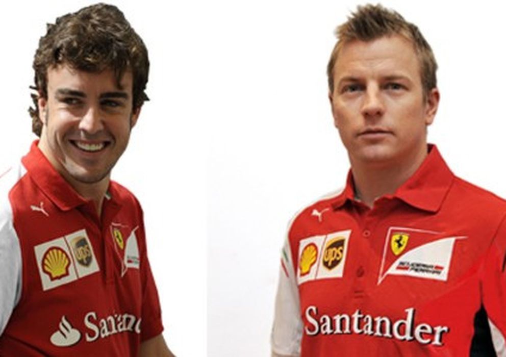 Foto: Fernando Alonso y Kimi Raikkonen (Ferrari.com).