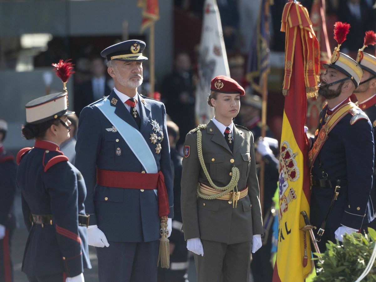 Foto: El Rey Felipe VI y la princesa Leonor. (Europa Press)
