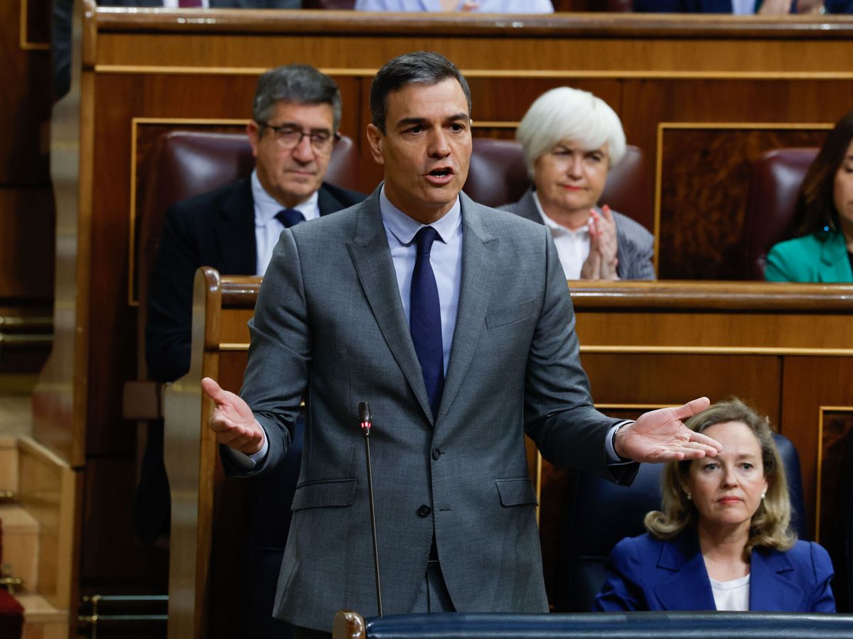 Foto: Pedro Sánchez, en el Congreso. (EFE/J.J. Guillén)