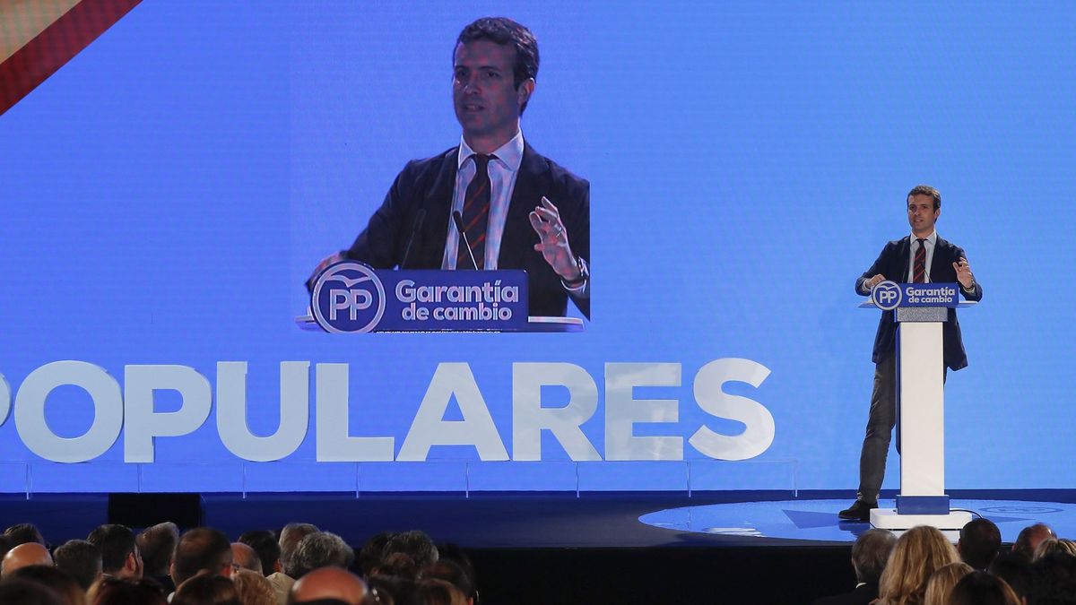 Casado hace campaña con Cataluña: "Díaz presenta a Sánchez, Iglesias, Torra y Otegi"