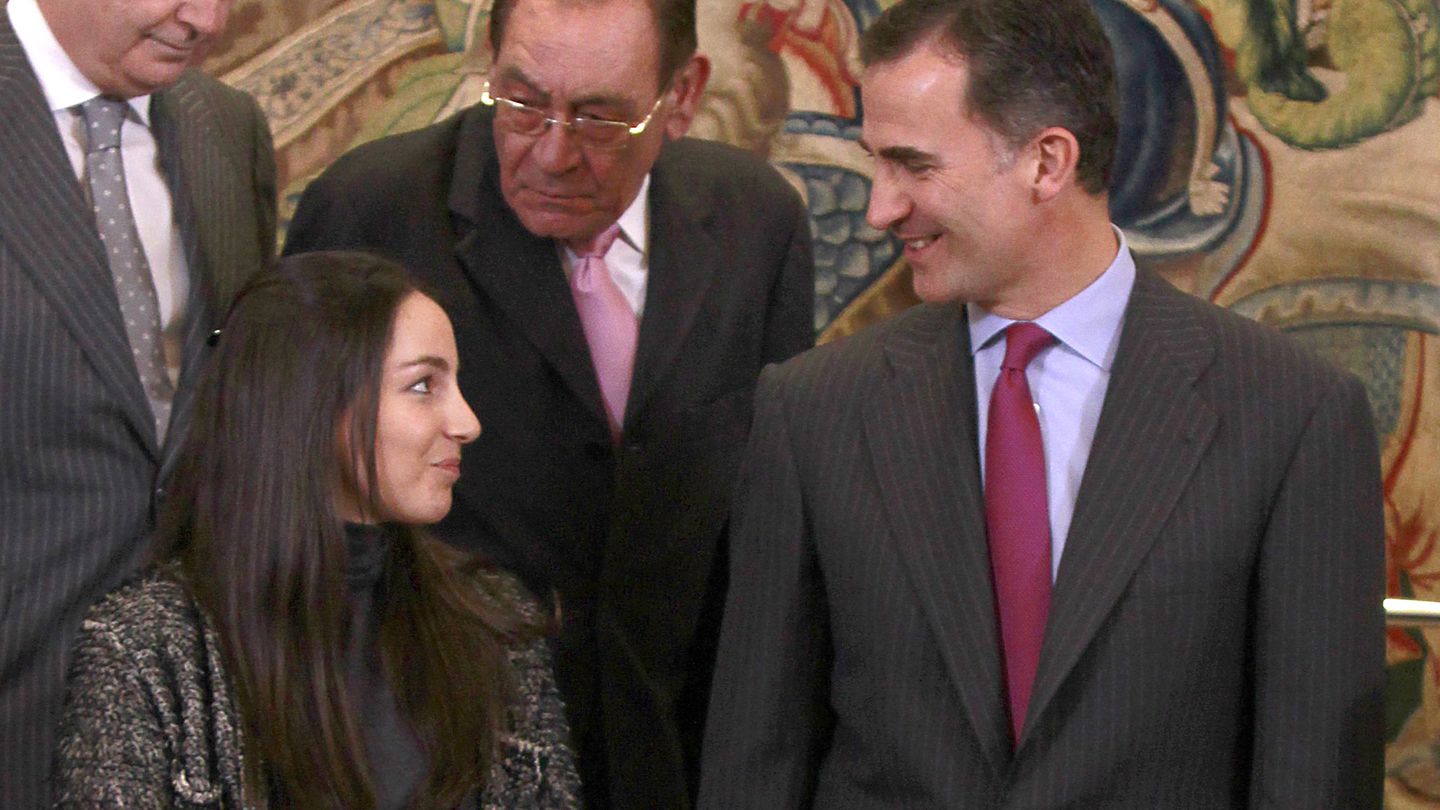 Alejandra junto al Príncipe en una recepción en Zarzuela (I.C.)