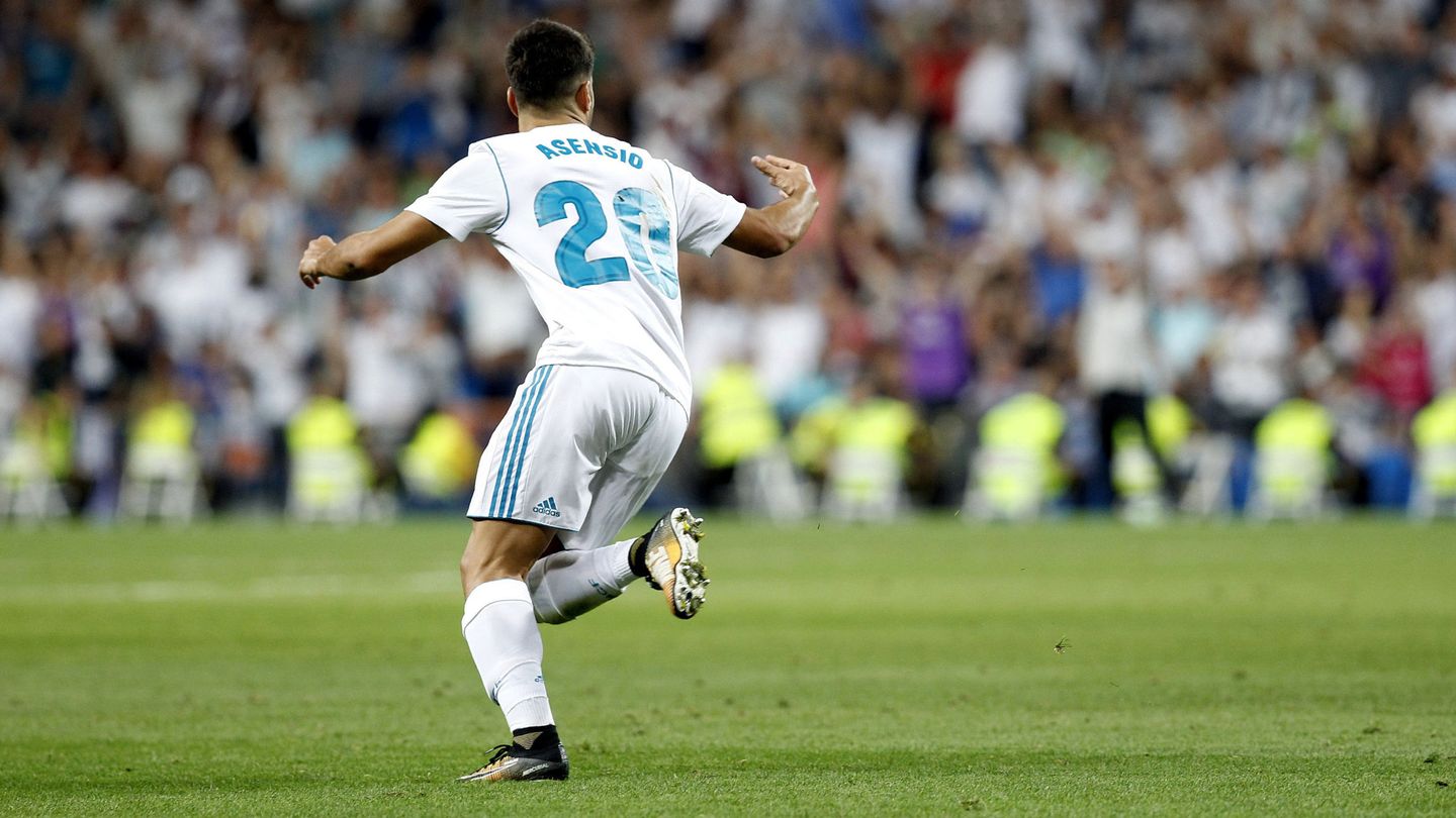 Marco Asensio marcó los dos goles del Real Madrid ante el Valencia. (Reuters)
