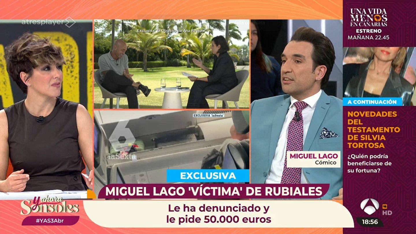Miguel Lago, en 'Y ahora, Sonsoles'. (Antena 3)