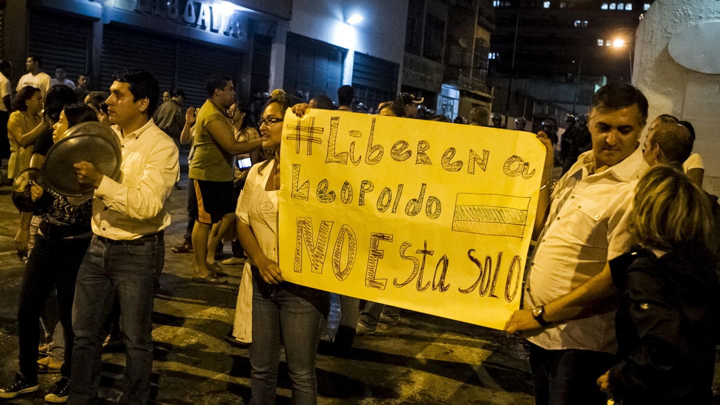 Protesta contra el Gobierno venezolano en Caracas (Efe).
