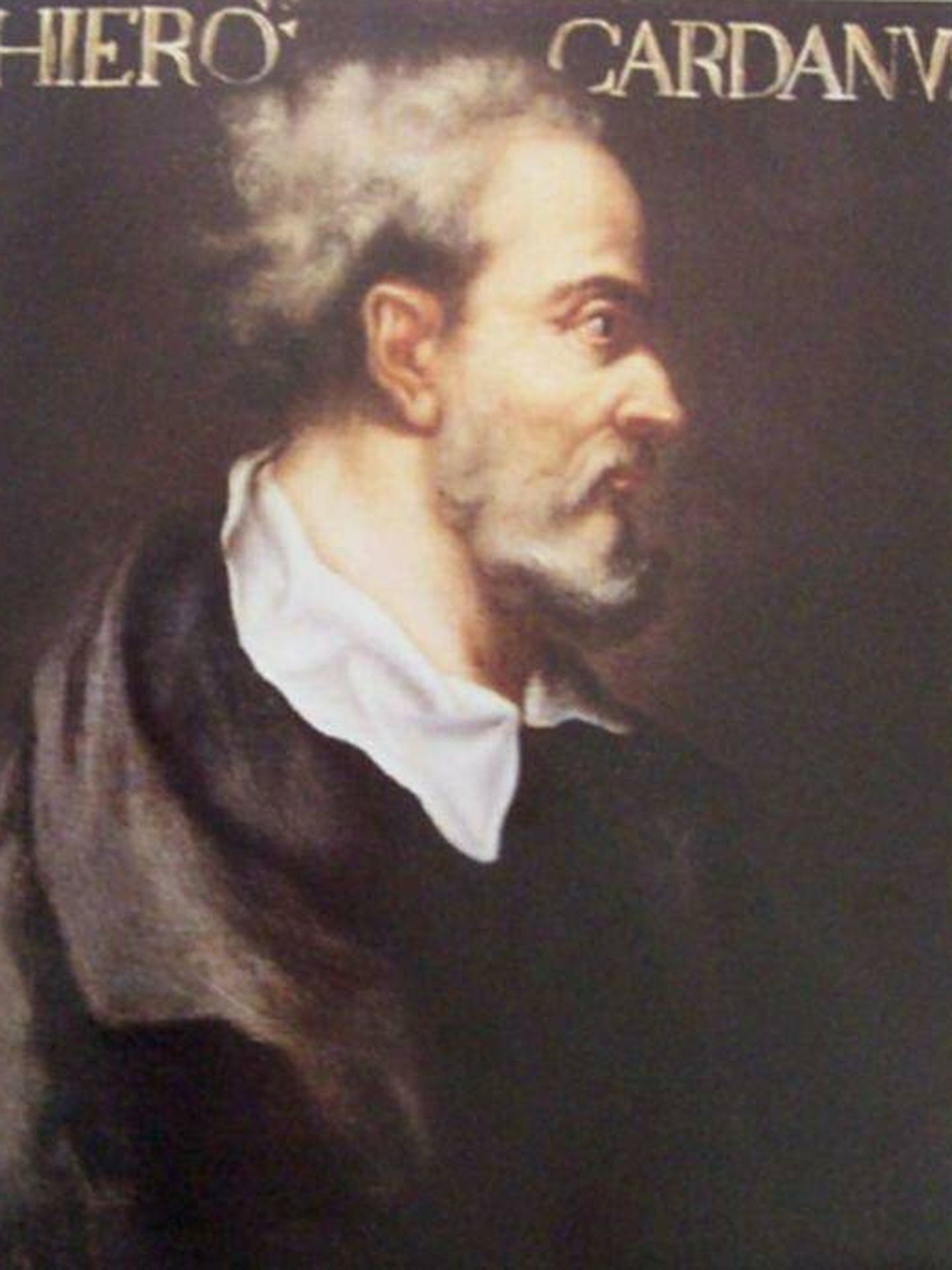 Retrato de Cardano en la Escuela de Matemáticas de la Universidad de St. Andrews. 