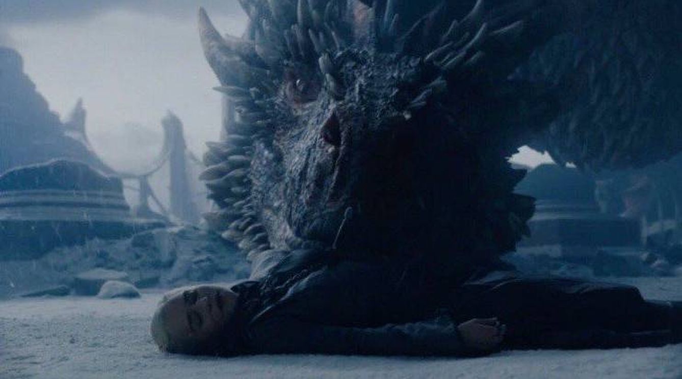 Drogon se despide de su madre. (HBO)