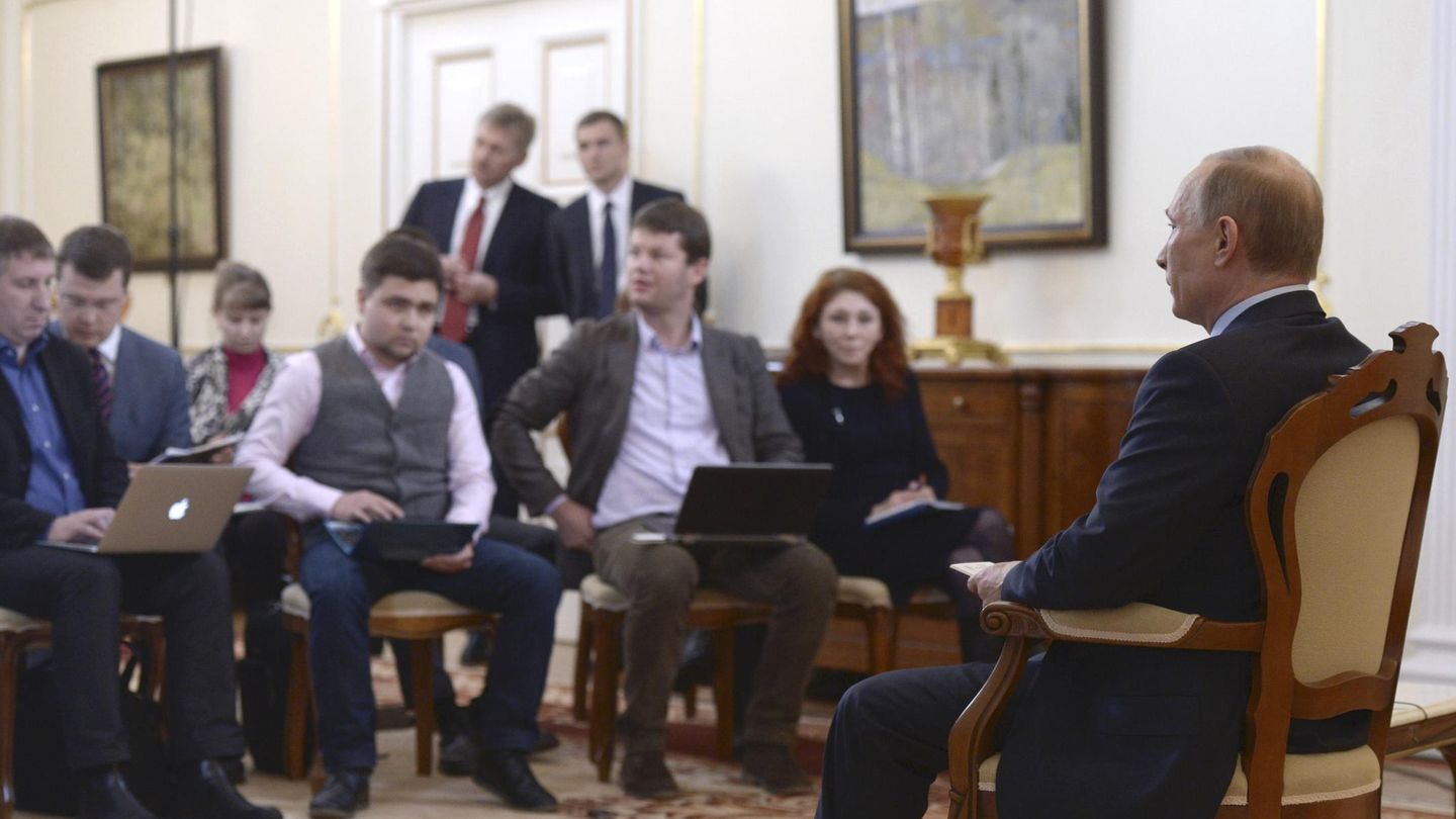 Putin ofrece una rueda de prensa en la residencia Novo-Ogaryovo, a las afueras de Moscú (Reuters).