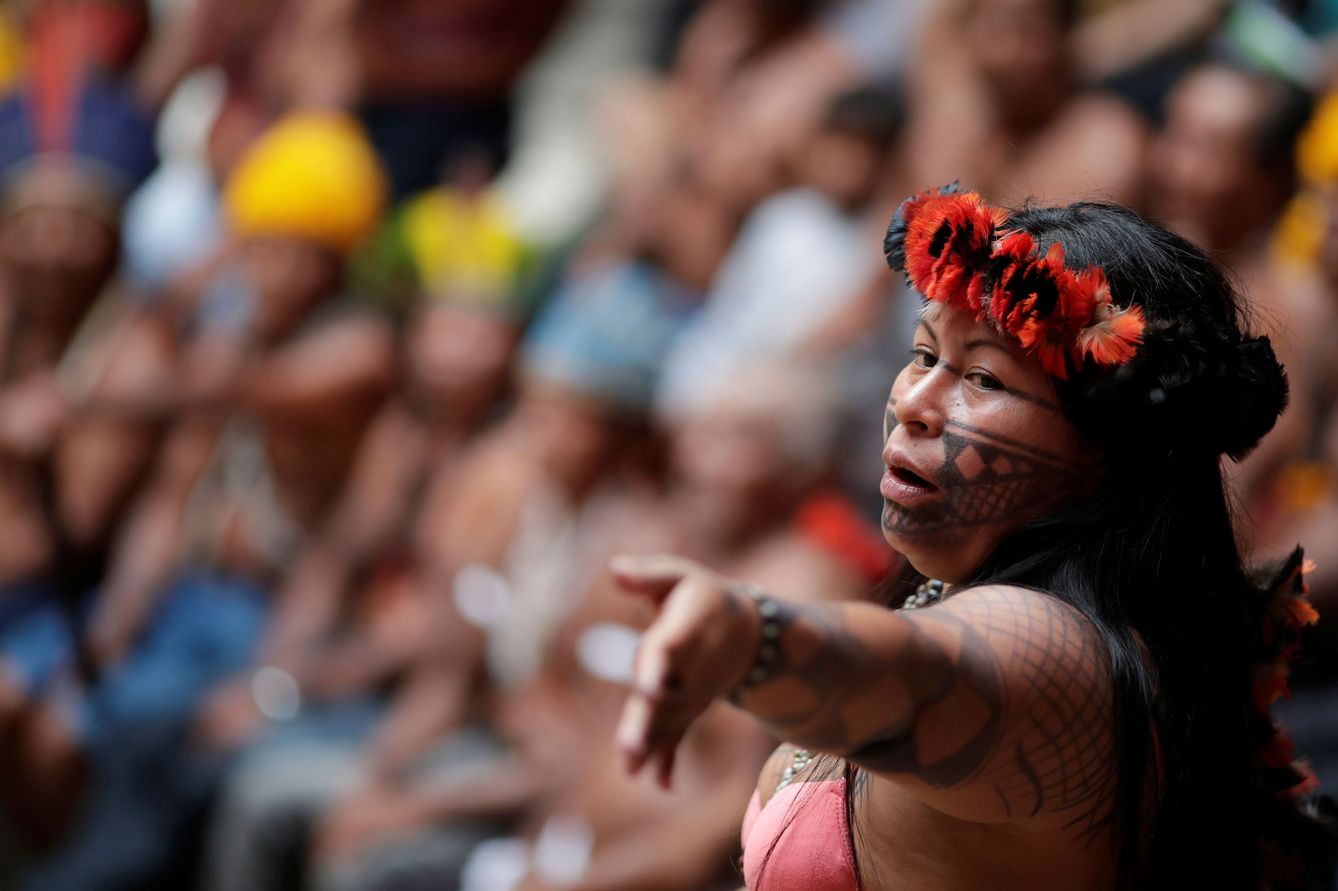 Una mujer indígena en Brasil. (Reuters)