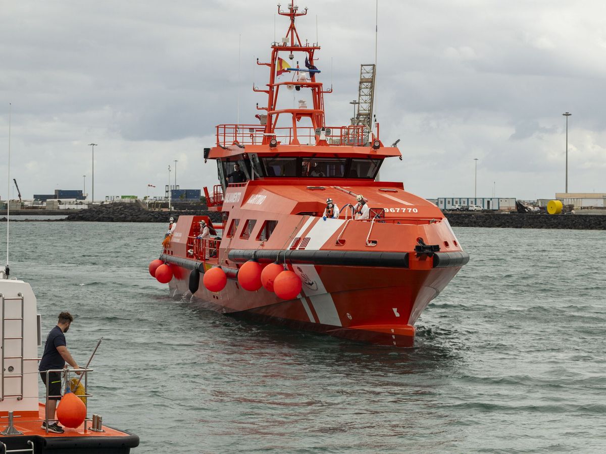 Foto: Barco de Salvamento Marítimo. (EFE/Adriel Perdomo)