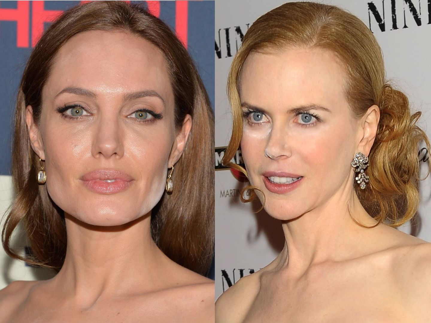Angelina Jolie y Nicole Kidman. (Getty)