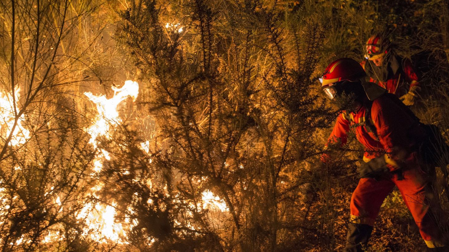 La alarmante sequía y la presencia de incendios forestales mantienen en vilo a Galicia. (EFE)