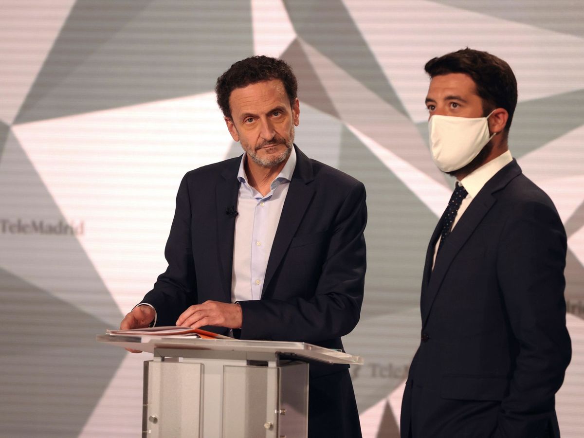 Foto: El candidato de Ciudadanos, Edmundo Bal, en el debate. (EFE)