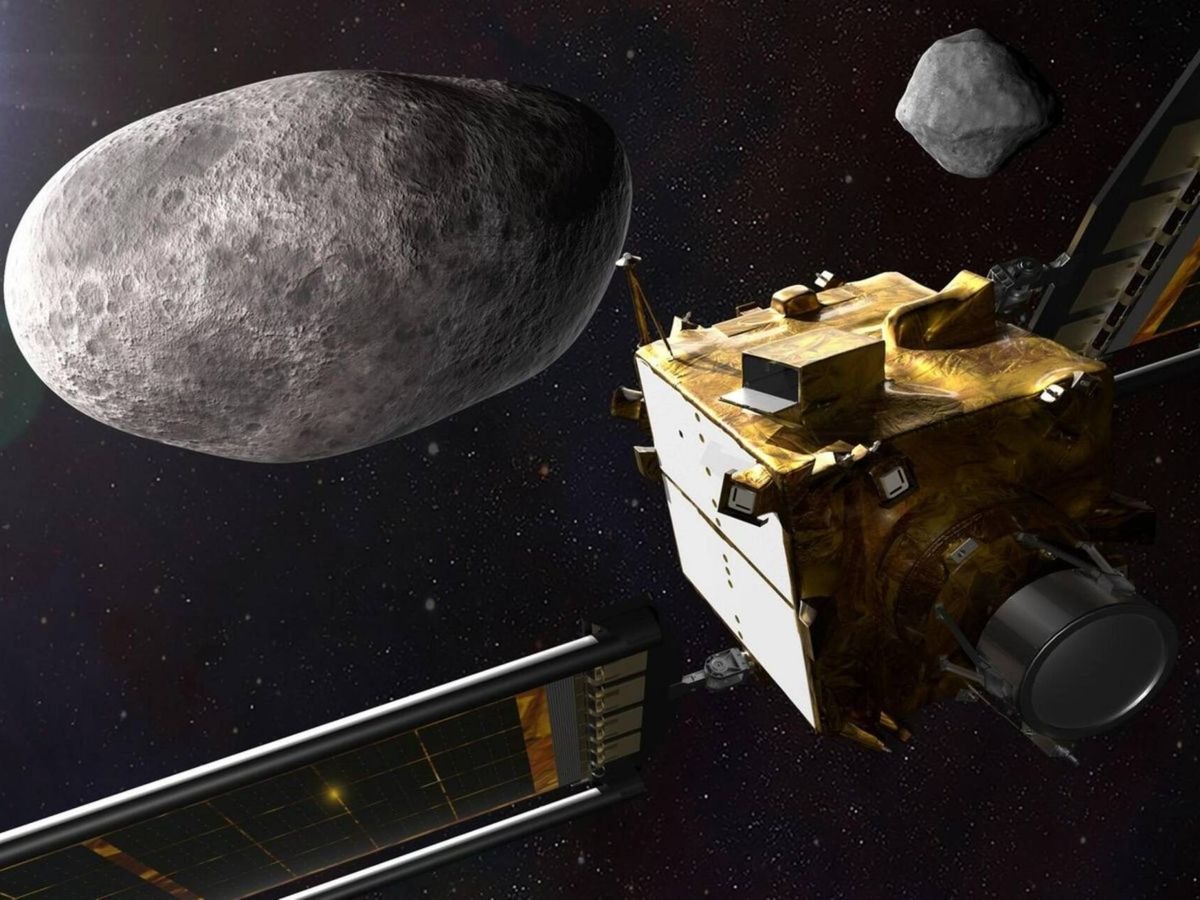 Foto: La misión DART quiere chocar contra un asteroide para cambiar su trayectoria. (NASA)