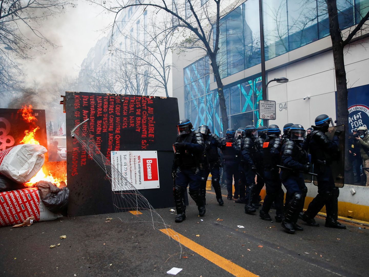 Manifestación en París contra la nueva ley de Seguridad. (Reuters)