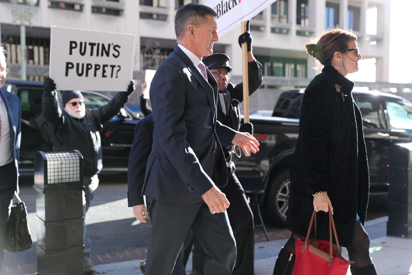 El ex asesor de Seguridad Nacional Michael Flynn a su llegada al tribunal de Washington, el 18 de diciembre de 2018. (Reuters)
