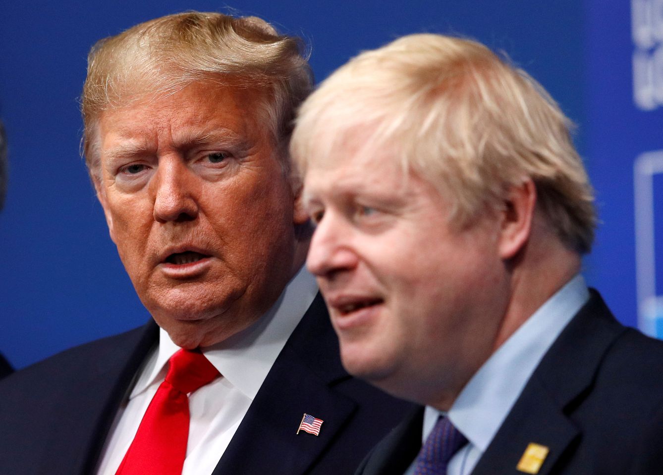 El primer ministro británico, Boris Johnson, junto al presidente de los EEUU, Donald Trump. (Reuters)