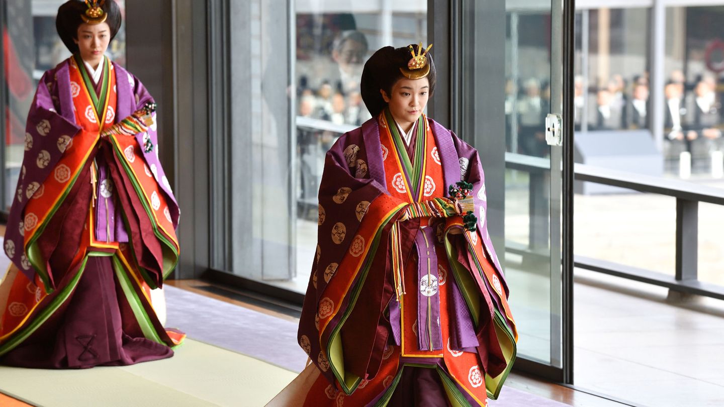 La princesa, en la ceremonia de entronización de Naruhito. (Reuters)